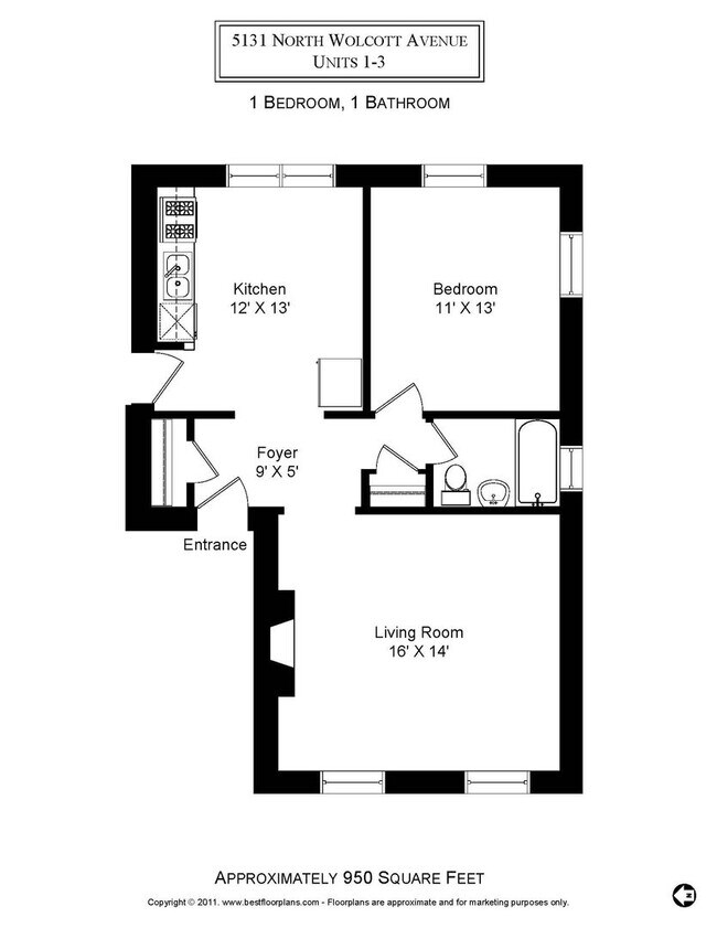 5131 N Wolcott Ave, Unit 1