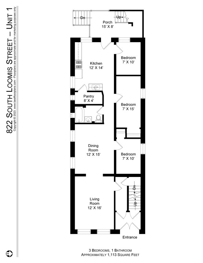 822 S Loomis St, Unit 1 in Chicago, IL - Building Photo - Building Photo