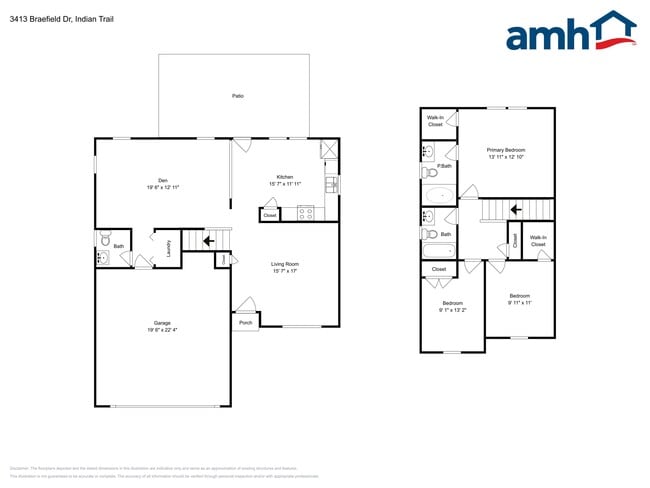 3413 Braefield Dr in Indian Trail, NC - Foto de edificio - Building Photo