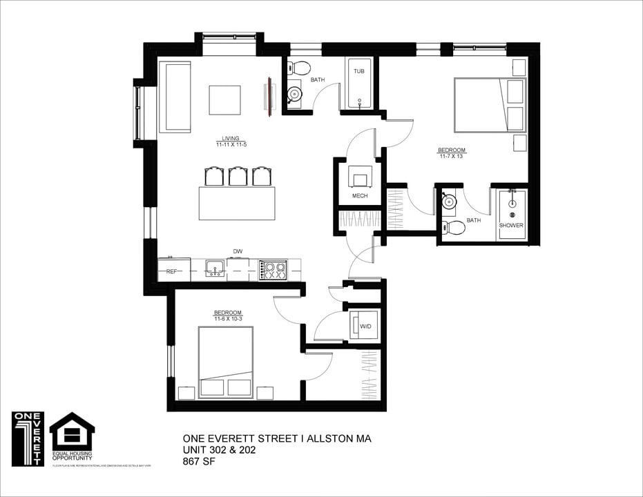 1 Everett St in Boston, MA - Building Photo