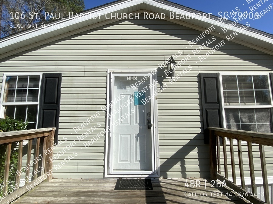 106 St Paul Baptist Church Rd in Beaufort, SC - Building Photo