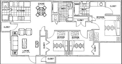 Roosevelt Park Apartments in Enid, OK - Building Photo - Floor Plan