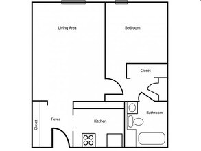 Abundant Life Towers II in Baltimore, MD - Foto de edificio - Floor Plan
