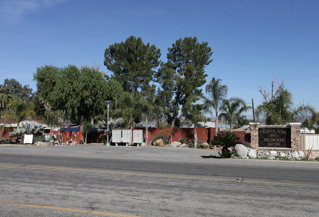 Playland RV Resort in Lake Elsinore, CA - Building Photo