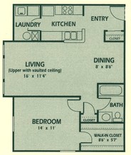 Kings Grant Apartments in Henrico, VA - Foto de edificio - Floor Plan