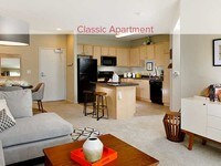 Classic Apartment Kitchen, Living and Dining Area - Avalon Playa Vista Apartments in Los Angeles, California