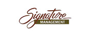 Property Management Company Logo Signature Management