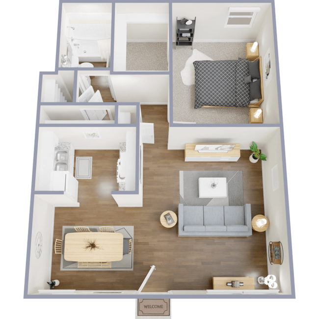 Columbia Apartments in El Paso, TX - Foto de edificio - Floor Plan