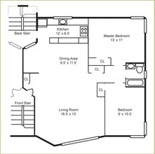 Winchester-Hood Garden Homes in Chicago, IL - Building Photo - Floor Plan