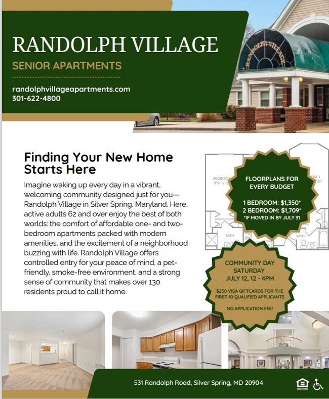 Randolph Village Senior Apartments, 62+