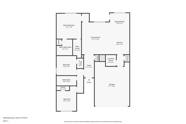 2108 Natchez Dr in Ennis, TX - Foto de edificio - Building Photo