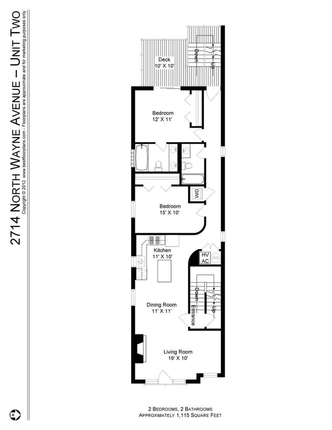 2714 N Wayne Ave, Unit 2D in Chicago, IL - Foto de edificio - Building Photo