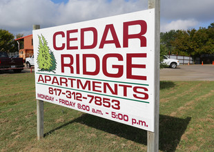 Cedar Ridge Apartments in Keene, TX - Building Photo - Building Photo