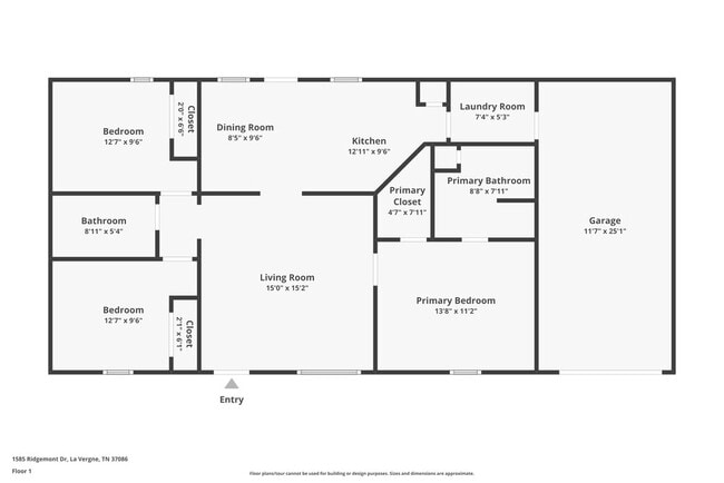 1585 Ridgemont Dr in La Vergne, TN - Foto de edificio - Building Photo
