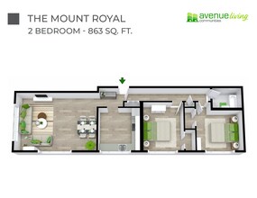 The Mount Royal in Calgary, AB - Building Photo - Floor Plan