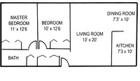 Crestmont in State College, PA - Foto de edificio - Floor Plan