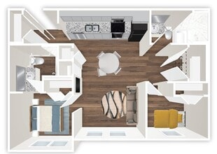 Lapiz Flats Apartments in Grand Prairie, TX - Foto de edificio - Floor Plan