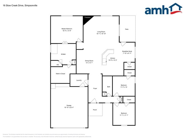 16 Slow Creek Dr in Simpsonville, SC - Foto de edificio - Building Photo