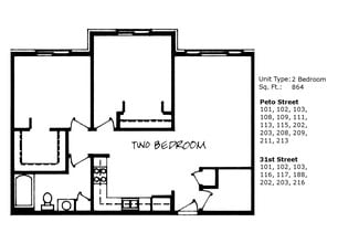 Regency House (55 & Older) in Manitowoc, WI - Foto de edificio - Floor Plan