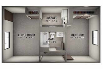 Carroll Street Apartments in Akron, OH - Building Photo - Floor Plan