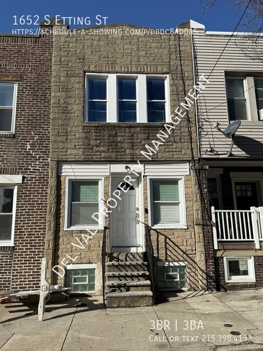 1652 S Etting St in Philadelphia, PA - Building Photo