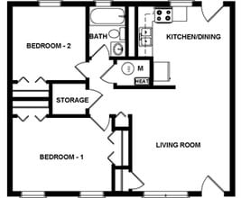 Perrytown Apartments in Perry, FL - Building Photo - Floor Plan