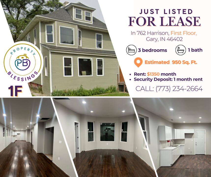 762 Harrison St, Unit 1 in Gary, IN - Building Photo