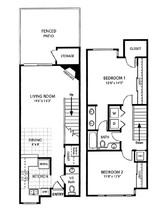 Home Terrace in San Diego, CA - Foto de edificio - Floor Plan