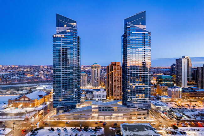 West Village Towers in Calgary, AB - Building Photo - Building Photo