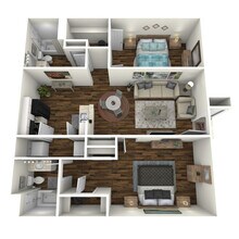 Fredericksburg Place Apartments in San Antonio, TX - Foto de edificio - Floor Plan