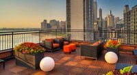 Seasonal Rooftop Deck & Fire Pit - 1350 North Lake Shore Dr. Apartments in Chicago, Illinois