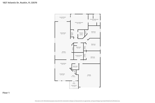 1827 Atlantic Dr in Ruskin, FL - Foto de edificio - Building Photo