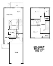 Brookings Prairie View Townhomes in Brookings, SD - Foto de edificio - Floor Plan