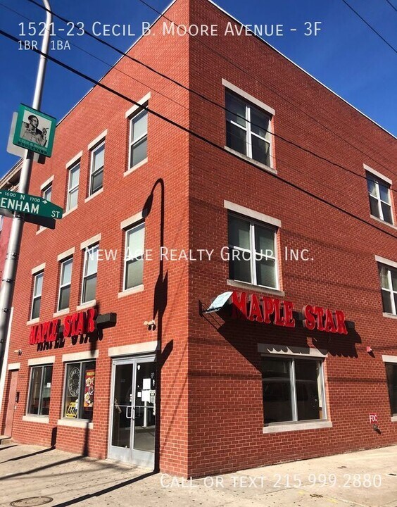 1521 Cecil B. Moore Ave, Unit 3F in Philadelphia, PA - Building Photo