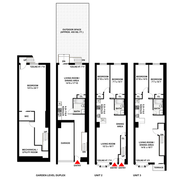 Three Family Home in Brooklyn, NY - Building Photo - Floor Plan