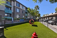 Bark Park with Obstacles and Washing Area - Monte Viejo Apartments in Phoenix, Arizona