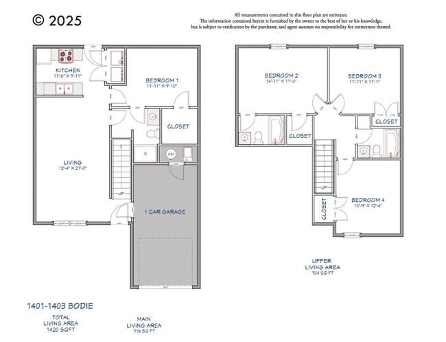 1401-1403-1403 Bodie Dr in Columbia, MO - Building Photo - Building Photo