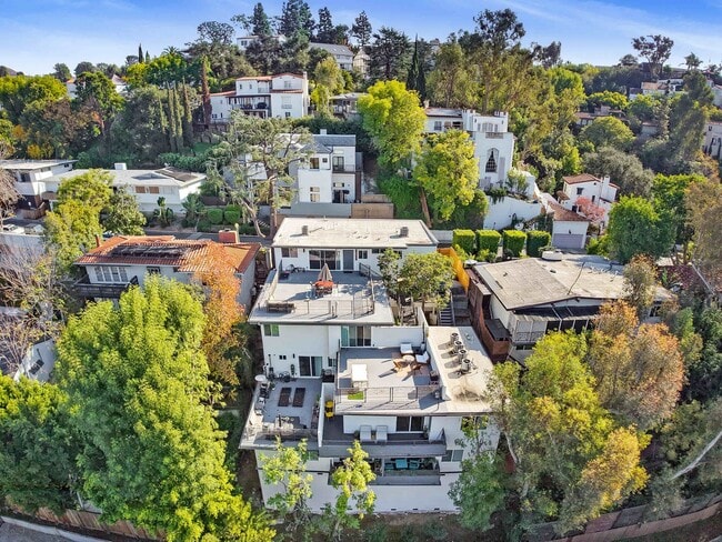 Hollywood Hills, tree lined street, perfect Mid-Century Modern homes in Los Angeles, CA - Building Photo - Building Photo