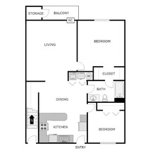 MIDWAY GARDENS in Menasha, WI - Foto de edificio - Floor Plan