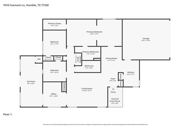 7010 Foxmont Ln in Humble, TX - Foto de edificio - Building Photo