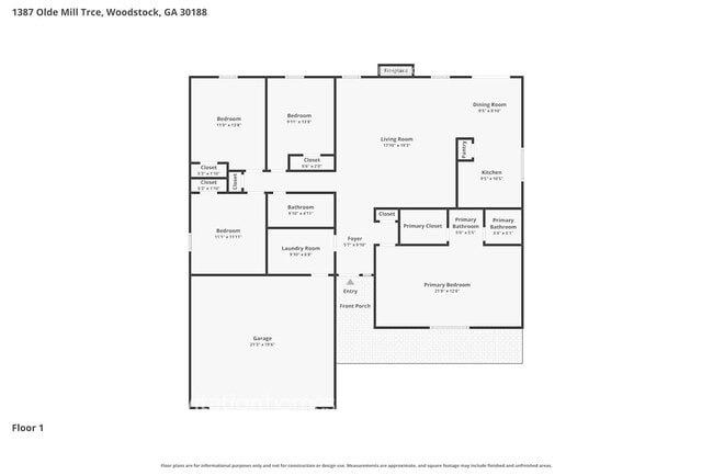 1387 Olde Mill Trce in Woodstock, GA - Foto de edificio - Building Photo