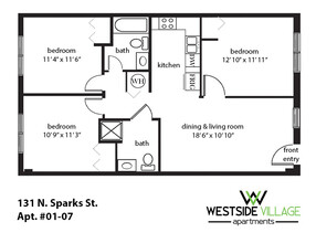 Westside Village Apartments in State College, PA - Building Photo - Floor Plan