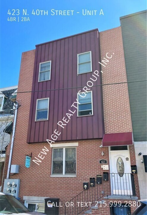 423 N 40th St-Unit -Unit A in Philadelphia, PA - Building Photo