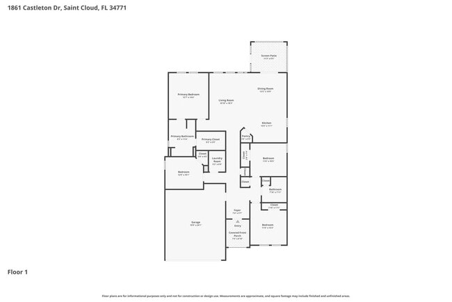 1861 Castleton Dr in St. Cloud, FL - Building Photo - Building Photo