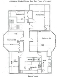 433 W Market St in Harrisonburg, VA - Foto de edificio - Floor Plan