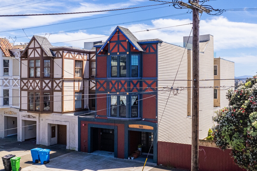 7433 Geary Blvd in San Francisco, CA - Foto de edificio