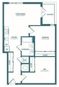 C C4 - 2 Bedrooms 1 Bath from $2855 - Studio to 2 bedrooms from $1405 to $3525 - Arcade Sunshine Apartments in Washington, District of Columbia