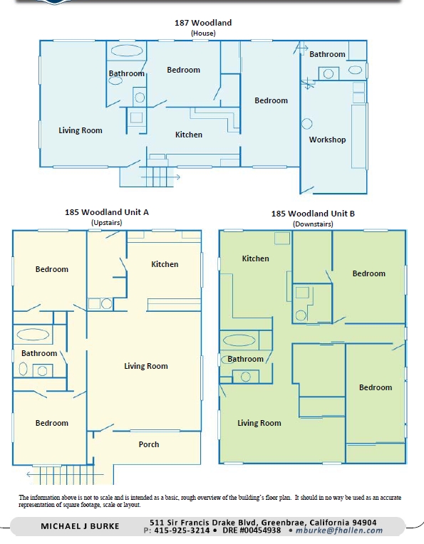 185 Woodland Ave in San Rafael, CA - Building Photo - Floor Plan