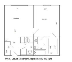 906 S Locust St in Champaign, IL - Building Photo - Floor Plan