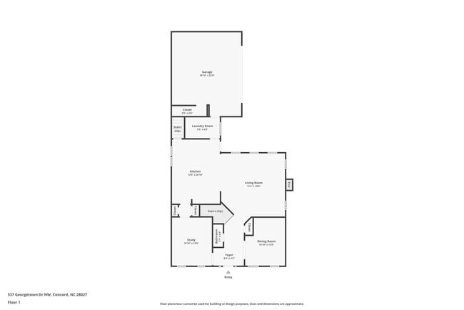 537 Georgetown Dr NW in Concord, NC - Foto de edificio - Building Photo